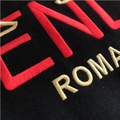 Толстовка худи с объемной вышивкой Fend*i 👀   Унисекс модель