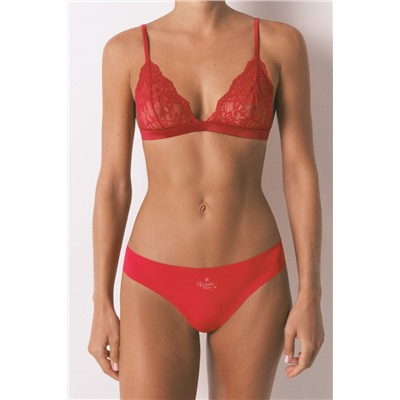 Braga brasileña clean cut rojo lurex