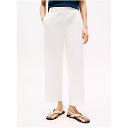 Pull-On Wide-Leg Ankle Pant