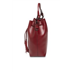 Bolso saco de piel Jila Burdeos