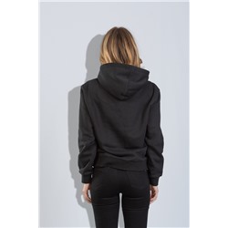 Sudadera con capucha Negro y rosa
