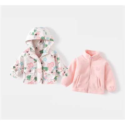 Детская ветровка с флисовой кофтой. Комплект 3 в 1