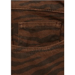Jeans rectos estampado cebra