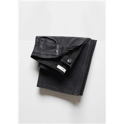 Jeans rectos efecto brillo