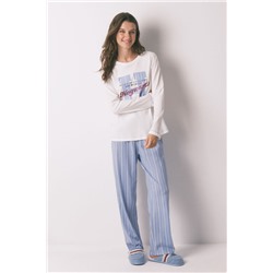 Pijama largo algodón Harry Potter rayas