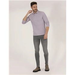 Lila Slim Fit Basic Sweatshirt