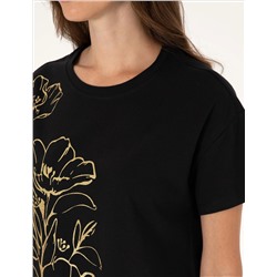 Siyah Comfort Fit Tişört