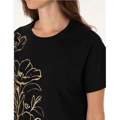 Siyah Comfort Fit Tişört