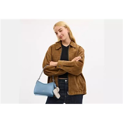 Laurel Small Shoulder Bag With Mirror Charm And Pouch -Laurel Small Shoulder Bag With Mirror Charm And Pouch