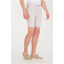 Erkek Açık Gri Dokuma Şort