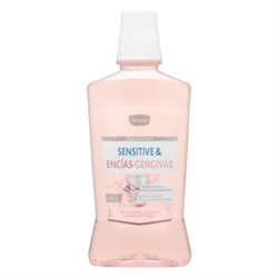 Ополаскиватель для полости рта Deliplus для чувствительной кожи и десен, без спирта.