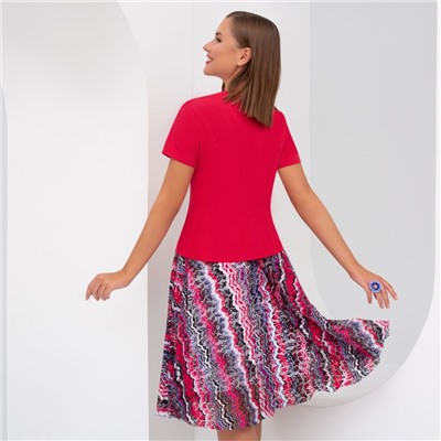 Костюм с юбкой, Жемчужина дизайна (2 в 1, шарм)