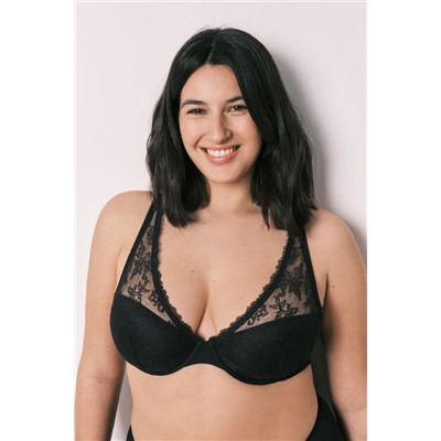 Sujetador halter encaje negro INTUITIVE