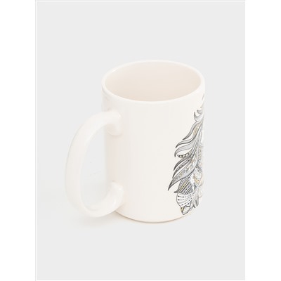 Кружка, 500 мл, фарфор N, белая, Лошадь, Wild