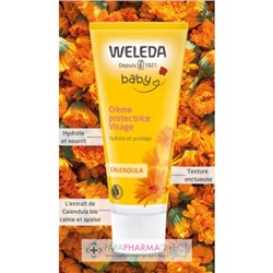 Weleda Baby - Calendula - Crème Protectrice Visage - BIO - LOT de 2x50ml