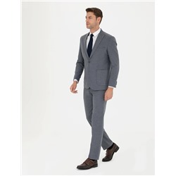 Koyu Mavi Slim Fit Takım Elbise