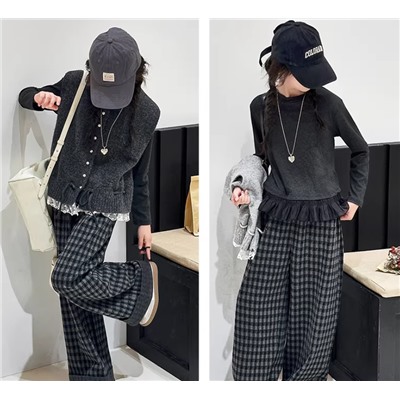 Жилет + водолазка для девочек