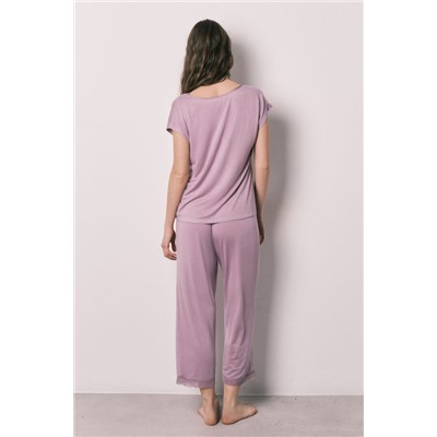 Pijama Capri viscosa tacto suave rosa