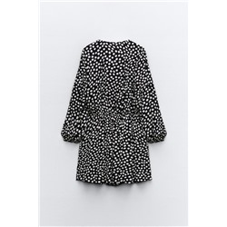 FEW ITEMS LEFT SHORT DRESS WITH A POLKA DOT PRINT