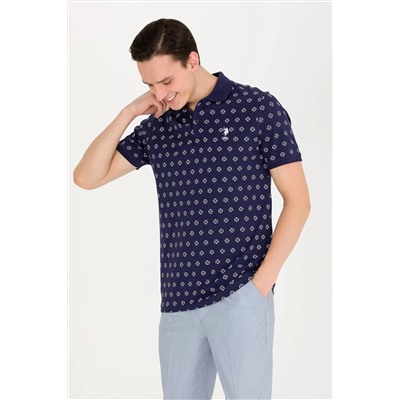 Erkek Lacivert Polo Yaka Tişört