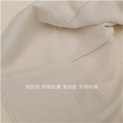 Женский топ А-силуэта из смесового льна и вискозы