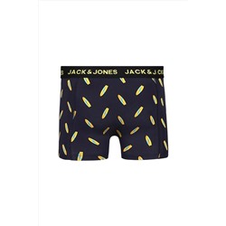 Jack & Jones 3'lü Desenli Boxer Paketi