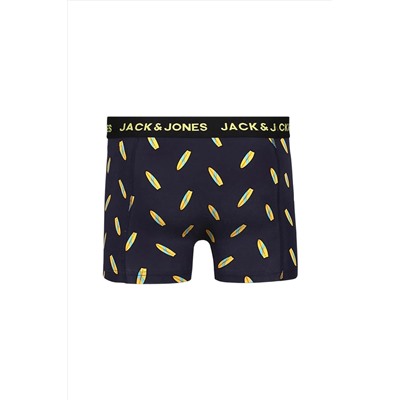Jack & Jones 3'lü Desenli Boxer Paketi