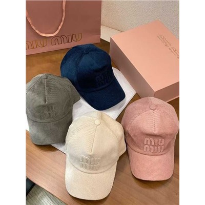 Вельветовая бейсболка унисекс  MiuMi*u