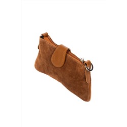 Bandolera de nobuk Marrón