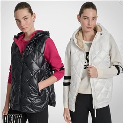 QUILTED HOODED VEST