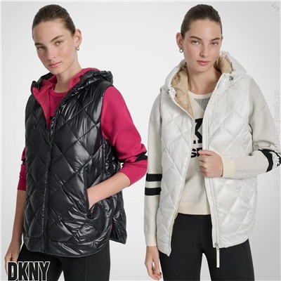 QUILTED HOODED VEST