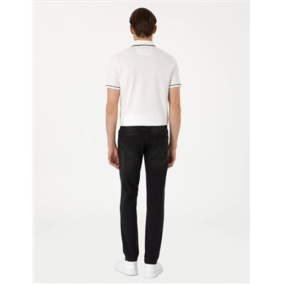 Siyah Slim Fit Jean Pantolon
