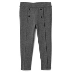 Button ponte pants