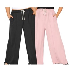 Женские легкие свободные брюки Plus Size