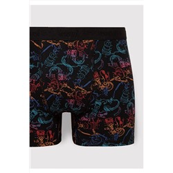 Mavi Baskılı Siyah Boxer 0911374-900