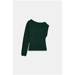ASYMMETRIC TEXTURED KNIT JUMPER