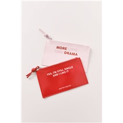 Mini monedero charol rojo