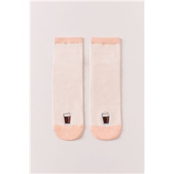 Calcetines cortos bordado vermut