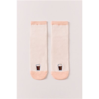 Calcetines cortos bordado vermut