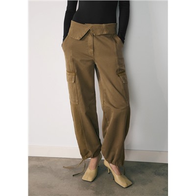 Jeans cargo cintura vuelta