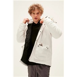 Bad Bear Rock Rabbit Off-white Beyaz Erkek Kapüşonlu Mont
