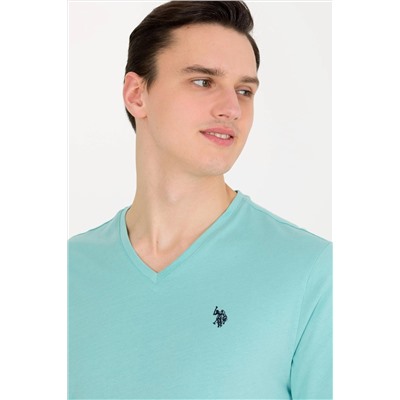 Erkek Mint Basic V Yaka Tişört