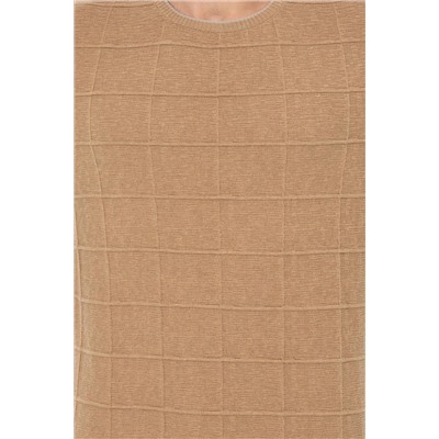 Erkek Camel Melanj Bisiklet Yaka Triko Kazak