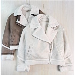 Женская куртка в мотоциклетном стиле, толстая, теплая, с подкладкой из искусственного меха.