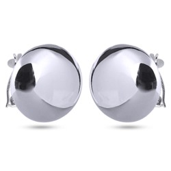 Серьги-клипсы 3см Геометрия (покрытие родий), Есть комплект