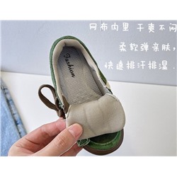 Кеды для мальчиков и девочек. Материал: Свиная кожа + джинсовая ткань