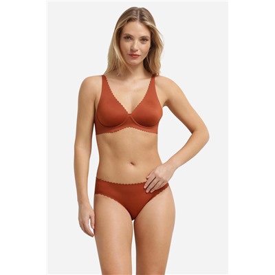 Braga clásica microfibra y  encaje