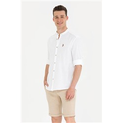 Erkek Beyaz Uzun Kollu Gömlek