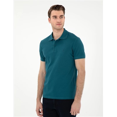 Zümrüt Slim Fit %100 Pamuk Polo Yaka Basic Tişört