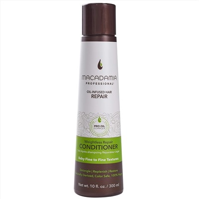 Macadamia Professional Hair Care Sulfate Weightless Repair Conditioner, Sheer Pecan, 10 Fl Oz (Pack of 1)